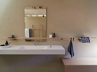 Support de serviette en acier inoxydable AGAPE Dot Line usine Agape de l'Italie