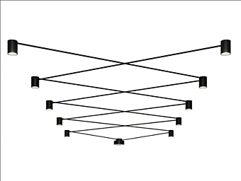 Lampe de plafond modulaire LED en métal AXOLIGHT Pivot
