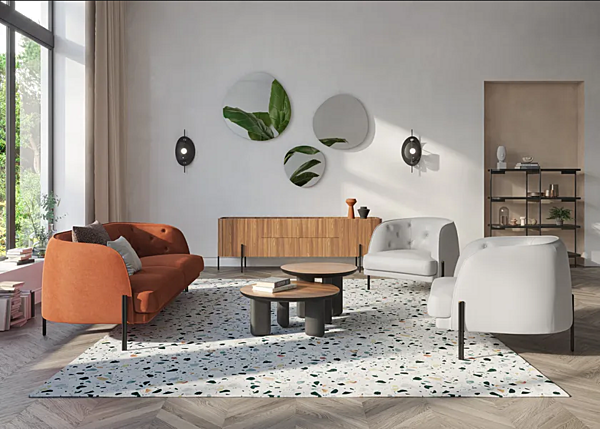 Fauteuil en cuir capitonné avec accoudoirs Liu Jo Living Collection Caillou CLC usine Liu Jo Living Collection de l'Italie. Foto №5