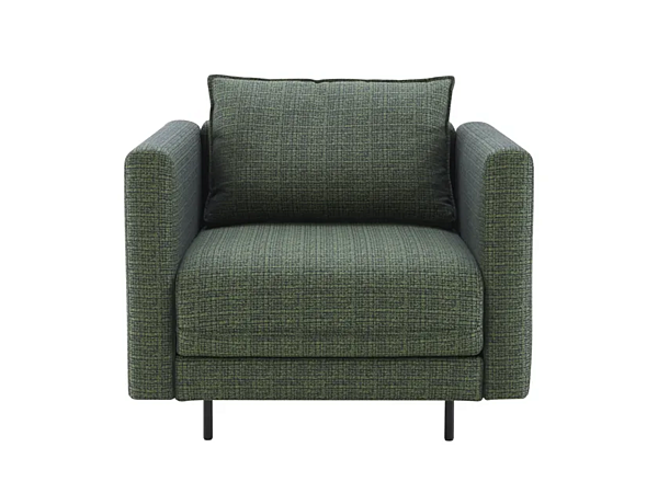 Fauteuil en tissu avec accoudoirs Enki LIGNE ROSET 10003140 usine LIGNE ROSET de l'Italie. Foto №1