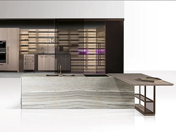 Cuisine en bois avec îlot GIORGETTI GK 03 usine GIORGETTI de l'Italie. Foto №4