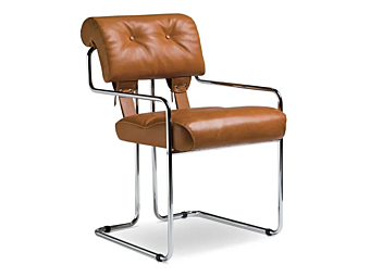 Chaise cantilever rembourrée avec accoudoirs Tucroma I 4 Mariani