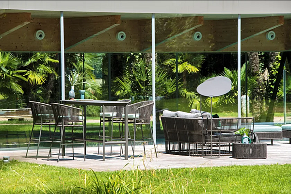 Tabouret de jardin en aluminium revêtu de poudre VARASCHIN Tibidabo 1423, 1424 usine VARASCHIN de l'Italie. Foto №5