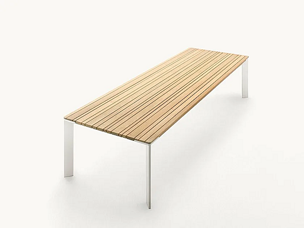 Table de jardin rectangulaire en bois Sunset PAOLA LENTI B40D usine PAOLA LENTI de l'Italie. Foto №1