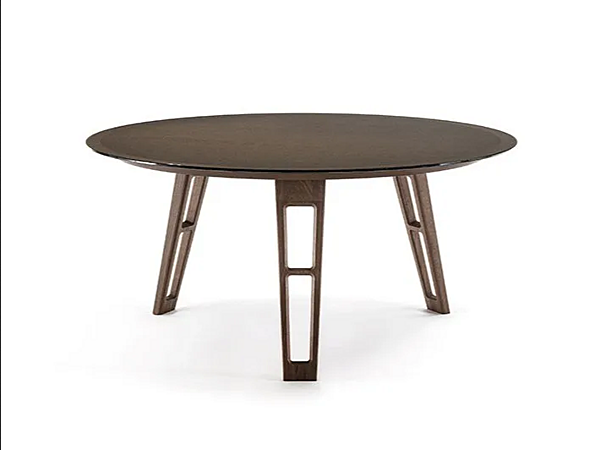 Table ronde en bois et verre Axel Frigerio usine Frigerio de l'Italie. Foto №1