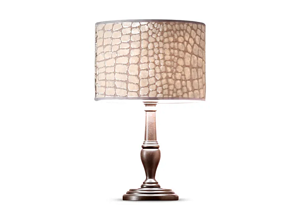 Lampe de chevet en tissu Camelot Roll CORTEZARI 1431-R usine CORTE ZARI de l'Italie. Foto №1