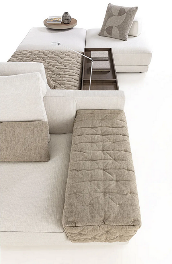 Canapé d'angle en tissu réversible Miller double Frigerio usine Frigerio de l'Italie. Foto №4