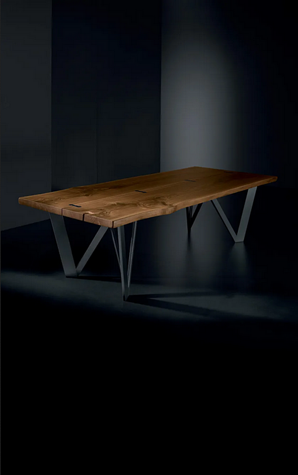 Table rectangulaire en bois massif Vero Geometrica ARTE BROTTO L620, GEOMETRICA usine Arte Brotto de l'Italie. Foto №2