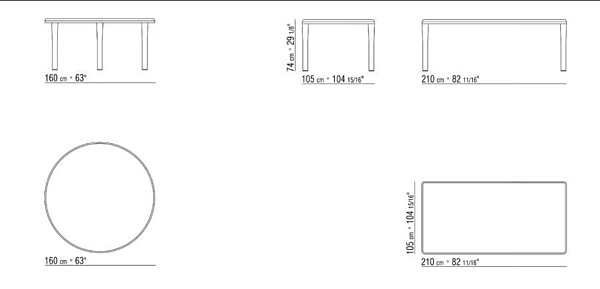 Table rectangulaire en bois Kobo FLEXFORM usine FLEXFORM de l'Italie. Foto №7