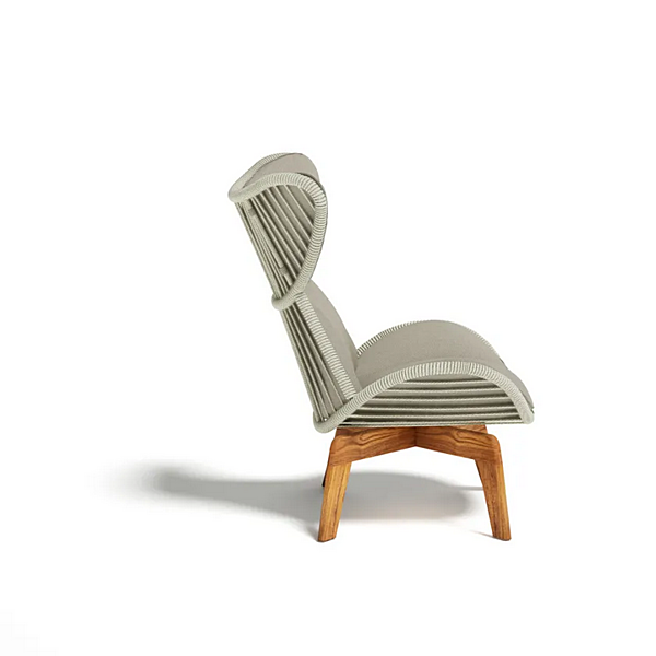 Fauteuil d'extérieur en tissu Atmosphera Harp HP.LC usine ATMOSPHERA de l'Italie. Foto №3