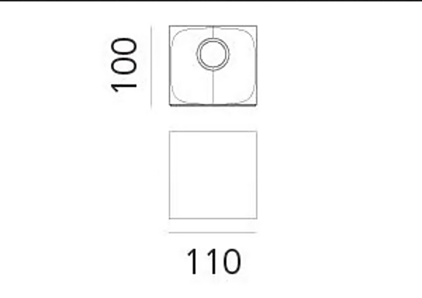 Applique murale LED dimmable en aluminium Artemide Aede 0041020A usine Artemide de l'Italie. Foto №3