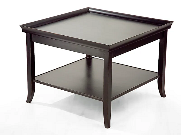 Table basse en bois avec rangement intégré pour magazines MARIONI Zen carré 02057 usine MARIONI de l'Italie. Foto №1