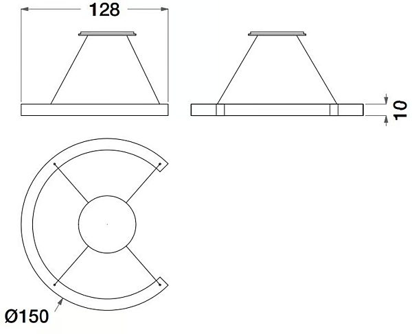 Suspension métallique Sesto Senso CPRN HOMOOD S580 usine CPRN HOMOOD de l'Italie. Foto №2