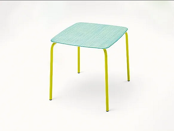 Table de jardin carrée empilable en matériau Lido PAOLA LENTI B133TE usine PAOLA LENTI de l'Italie. Foto №1