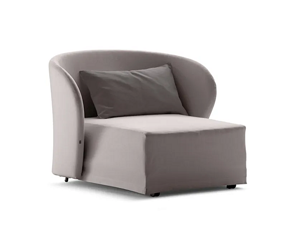 Fauteuil rembourré avec housse amovible Celine Flou usine Flou de l'Italie. Foto №1