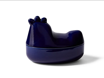 Boîte de rangement en céramique émaillée brillante CASSINA Taac poule