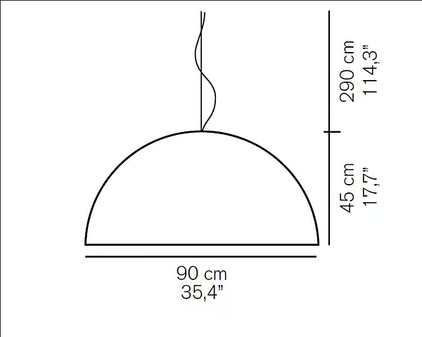 Suspension en PMMA et feuille d'or Sonora 490 OR Oluce usine Oluce de l'Italie. Foto №4