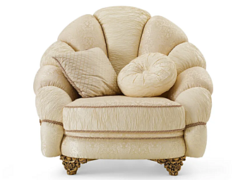 Fauteuil en tissu Grand Royal A.R. Arredamenti 1481 usine A.R.ARREDAMENTI SRL de l'Italie