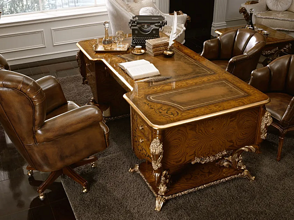 Bureau rectangulaire en bois Dolcevita A.R. Arredamenti 218 usine A.R.ARREDAMENTI SRL de l'Italie. Foto №2