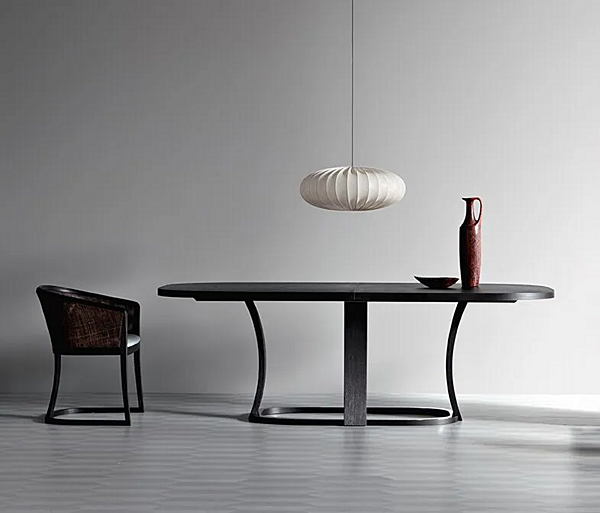 Table ovale extensible en bois Potocco Grace 834 TO1 834/TO1 usine POTOCCO de l'Italie. Foto №2