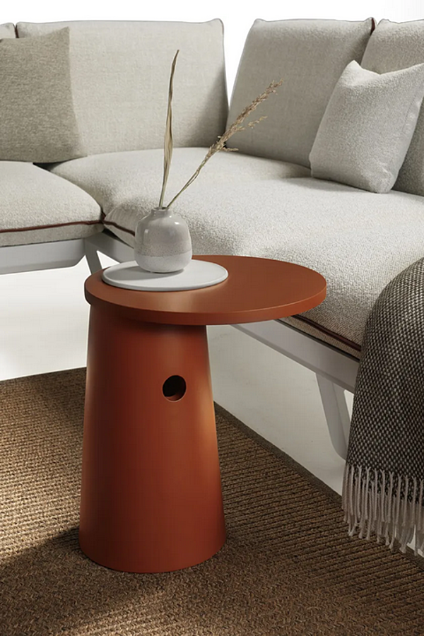 Table d'appoint bas rond en métal Atmosphera Totem usine ATMOSPHERA de l'Italie. Foto №3