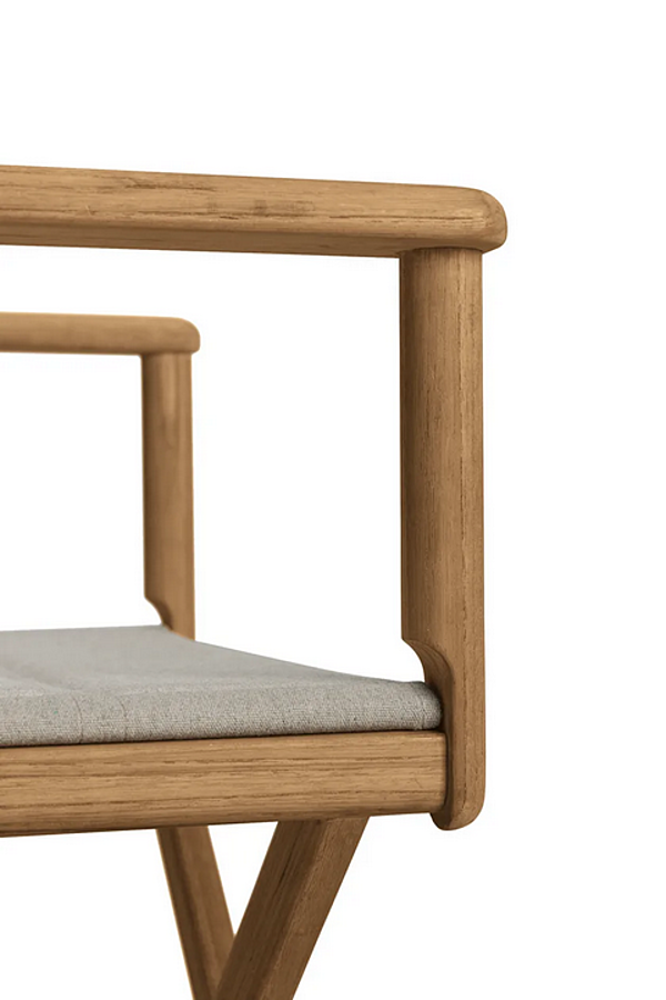 Chaise pliante en teck avec accoudoirs Kristalia Director Stria 05STR01 usine Kristalia de l'Italie. Foto №3