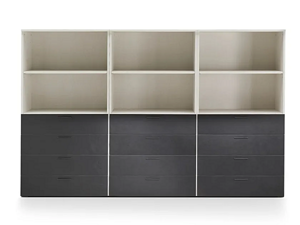 Étagère de bureau modulaire en bois I 4 Mariani Blade usine i 4 Mariani de l'Italie. Foto №1