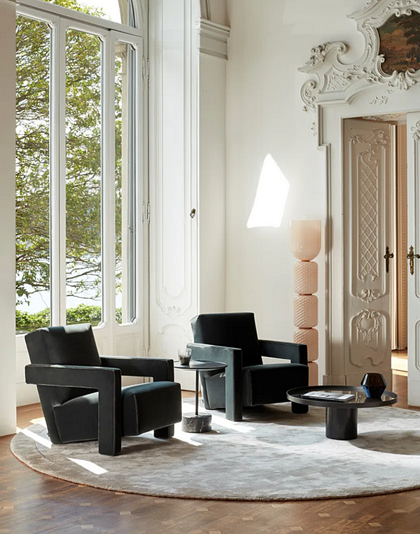 Fauteuil en tissu CASSINA 637 Utrecht usine CASSINA de l'Italie. Foto №5