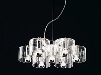 Suspension en verre soufflé Fiore 423 Oluce