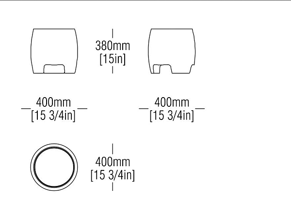 Table basse ronde en ciment et verre Boston MisuraEmme usine MisuraEmme de l'Italie. Foto №6