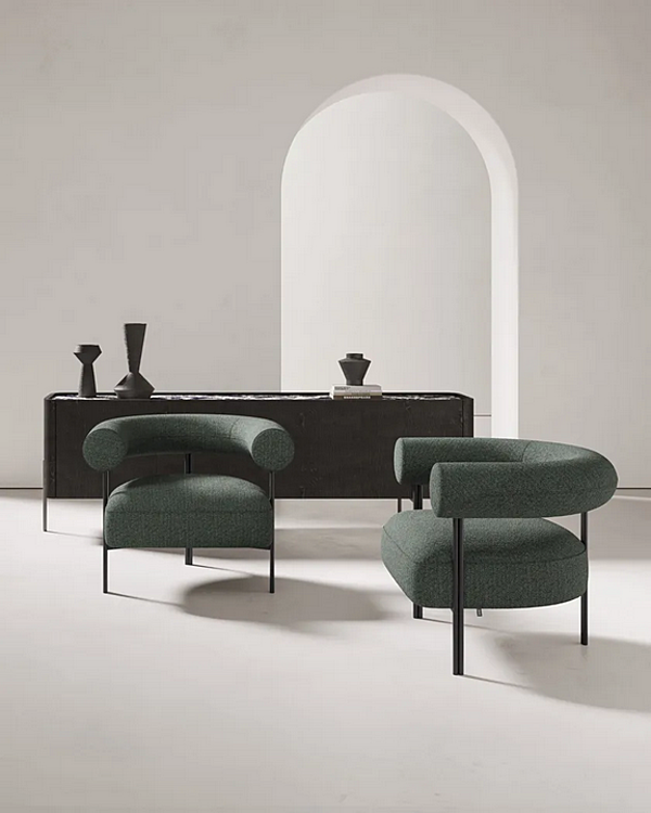 Fauteuil en tissu rembourré Toro Liu Jo Living Collection usine Liu Jo Living Collection de l'Italie. Foto №7