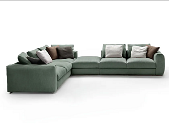 Canapé d'angle en tissu FLEXFORM collection Asolo usine FLEXFORM de l'Italie