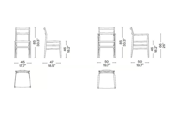 Chaise en bois massif Leggera Pro CASSINA usine CASSINA de l'Italie. Foto №10
