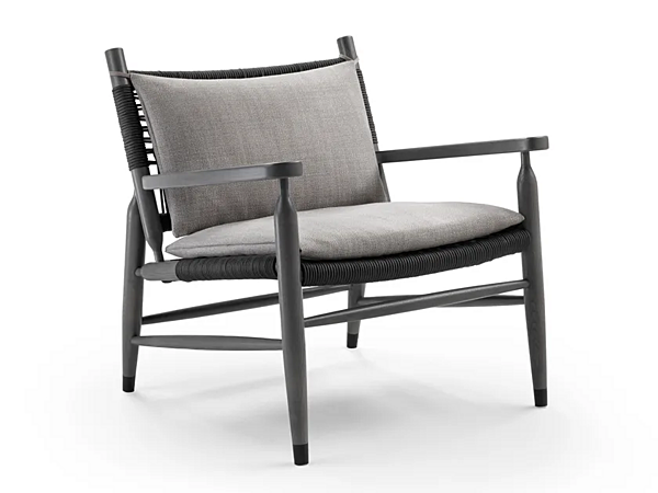 Fauteuil de jardin avec accoudoirs en tissu FLEXFORM Tessa Outdoor usine FLEXFORM de l'Italie. Foto №1