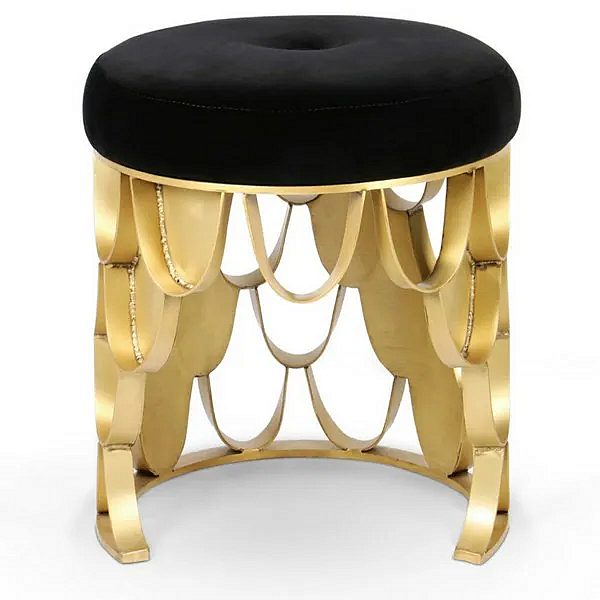 Tabouret bas rembourré en tissu Koi BRABBU usine BRABBU de l'Italie. Foto №2