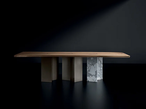 Table rectangulaire en bois massif Vero ESA Mix ARTE BROTTO L620, ESA MIX usine Arte Brotto de l'Italie. Foto №2