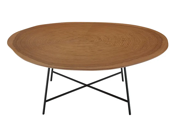 Table basse ronde en placage bois LIGNE ROSET Alburni 19960350 usine LIGNE ROSET de l'Italie. Foto №1