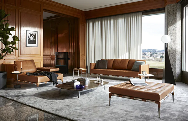 Canapé en cuir capitonné CASSINA Prive 241 usine CASSINA de l'Italie. Foto №8