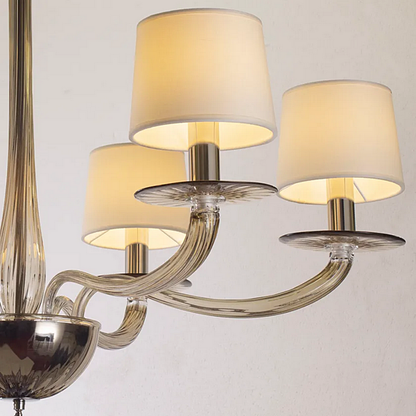 Chandelier en verre de Murano Serenade MULTIFORME LP0370-8-F4V usine MULTIFORME de l'Italie. Foto №4