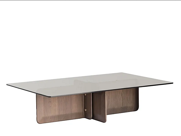 Table basse en bois et verre Potocco Shape 954 954/TBR1, 954/TBR2 usine POTOCCO de l'Italie. Foto №2