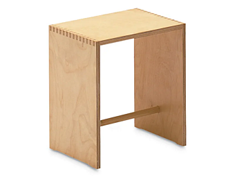 Tabouret en bois multicouche ZANOTTA Sgabillo