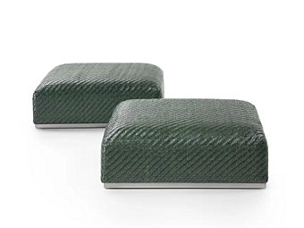 Pouf en cuir tanné Carmen FLEXFORM