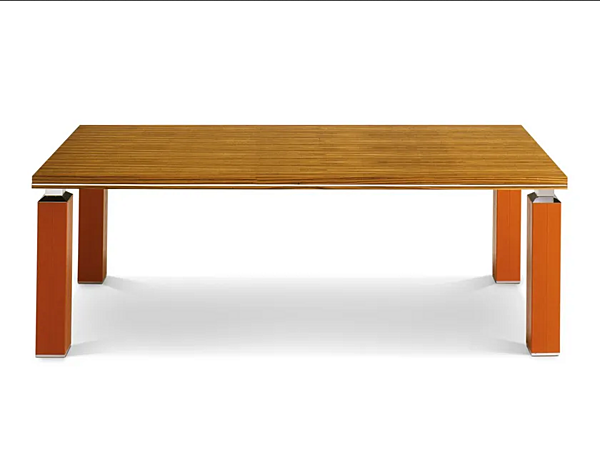 Table de réunion carrée en placage bois ARES i 4 Mariani usine i 4 Mariani de l'Italie. Foto №1