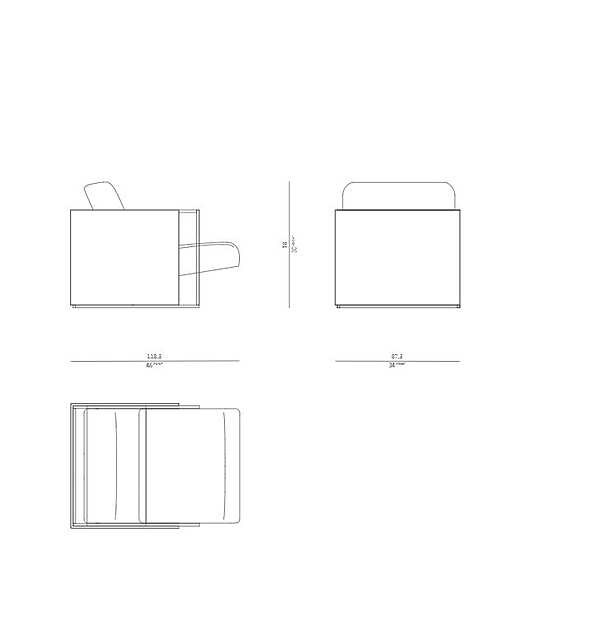 Fauteuil ROSSATO RHC-21 usine ROSSATO de l'Italie. Foto №9