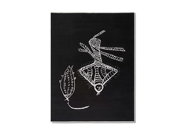 Tapis rectangulaire fait main en motif graffiti CASSINA usine CASSINA de l'Italie. Foto №1