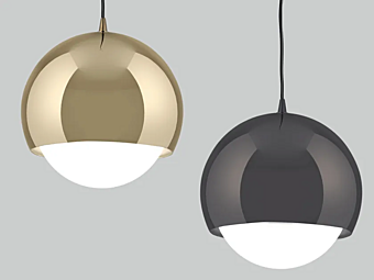 Suspension en PMMA et fer Nobody Sphere Euroluce Lampadari