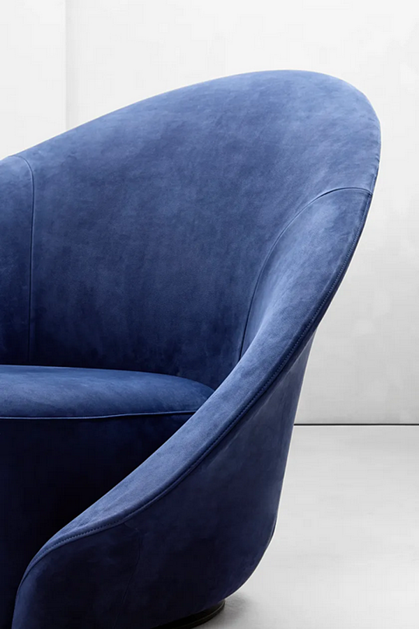 Fauteuil pivotant rembourré Lilia Flou usine Flou de l'Italie. Foto №5