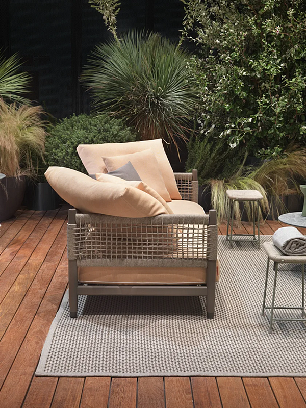 Canapé de jardin en tissu 2 places Parker FLEXFORM 295A3 usine FLEXFORM de l'Italie. Foto №7
