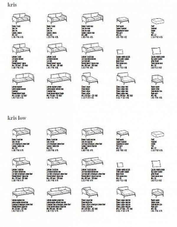 Canapé DITRE ITALIA Kris low usine DITRE ITALIA de l'Italie. Foto №2
