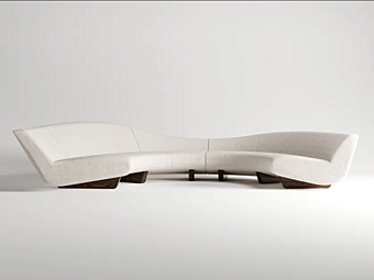 Canapé courbé en tissu 5 places Venere FORMITALIA VENERE